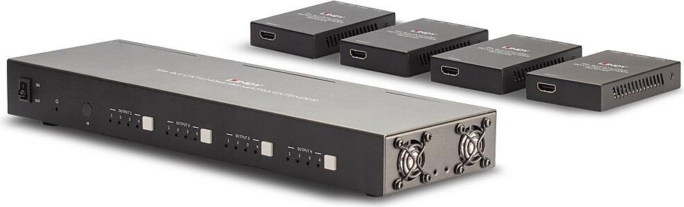 Купить LINDY - Video-/Audio-/Infrarot-/Netzwerkverlängerungskabel - über CAT 6 - bis zu 70 m - mit 4 x HDMI CAT6 Receiver (38328) в магазине wardena.ru