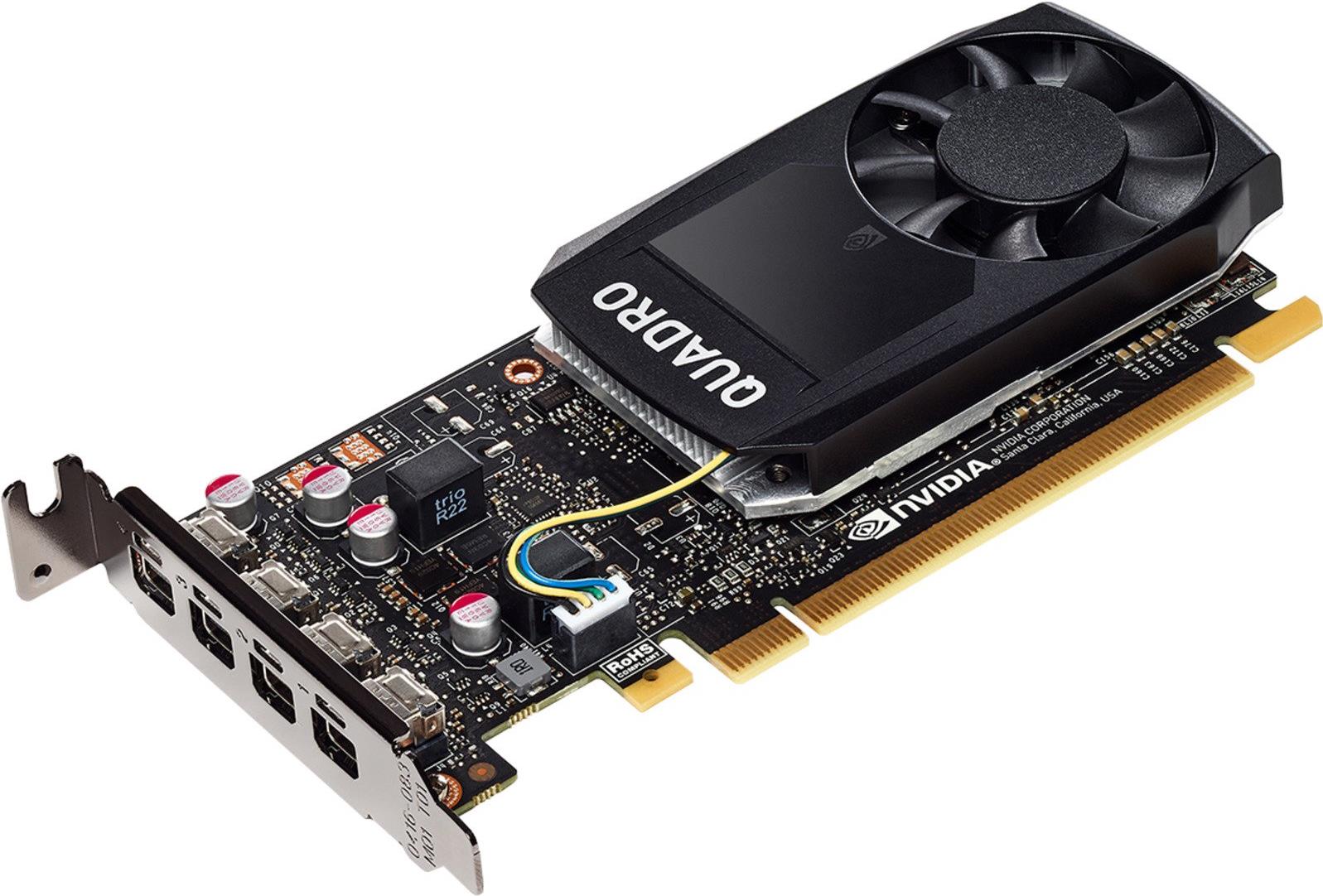 Купить HP Inc NVIDIA Quadro P1000 - Grafikkarten - 1 GPUs - Quadro P1000 - 4 GB GDDR5 - PCIe 3.0 x16 Low-Profile - 4 x Mini DisplayPort - für Workstation Z240 (SFF, Tower), Z4 G4, Z440, Z6 G4, Z8 G4 (1ME01AA) в магазине wardena.ru