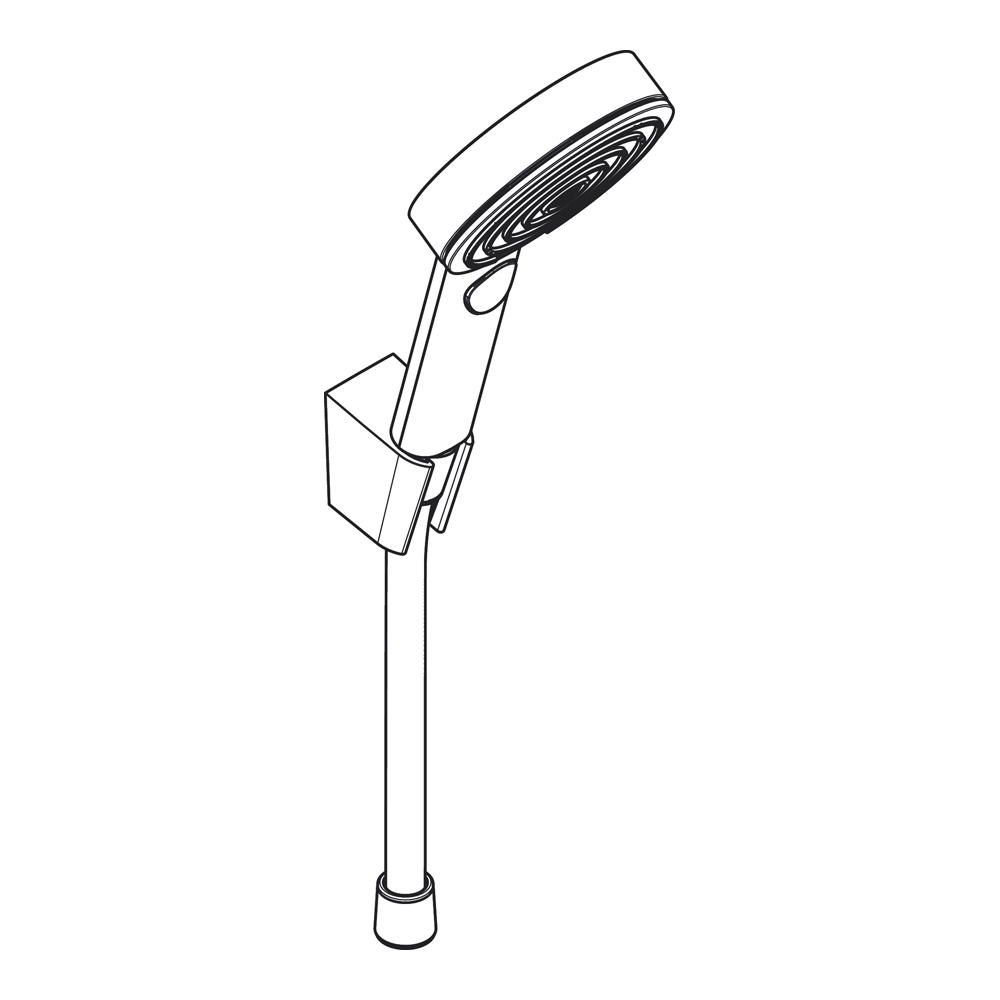 Купить Hansgrohe Pulsify Select S Душевой набор с держателем 105 3jet Relaxation, шланг 160 см белый матовый 24303700 в магазине wardena.ru