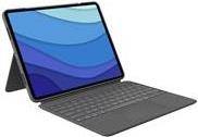 Купить Logitech Combo Touch - Tastatur und Foliohülle - mit Trackpad - hintergrundbeleuchtet - Apple Smart connector - AZERTY - Französisch - Oxford Gray - für Apple 12.9"  iPad Pro (5. Generation) (920-010210) в магазине wardena.ru