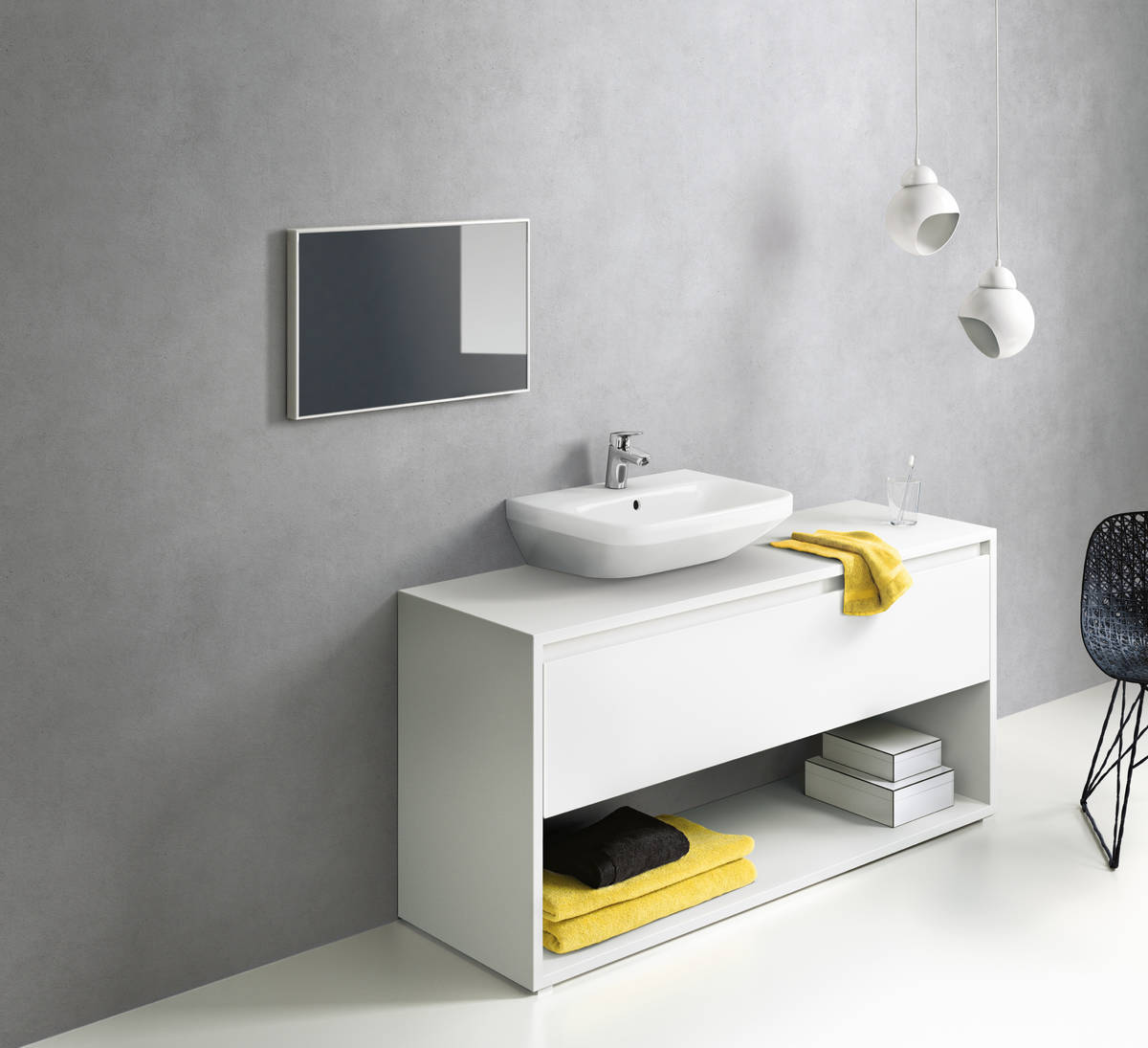 Купить Hansgrohe Logis Смеситель для раковины 70 однорычажный со сливным клапаном Push-Open хром 71077000 в магазине wardena.ru
