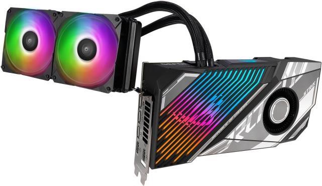 Купить ASUS ROG Strix LC GeForce RTX 4090 - OC Edition - Grafikkarten - NVIDIA GeForce RTX 4090 - 24GB GDDR6X - PCIe 4,0 - 2 x HDMI, 3 x DisplayPort (90YV0IY0-M0NA00) в магазине wardena.ru