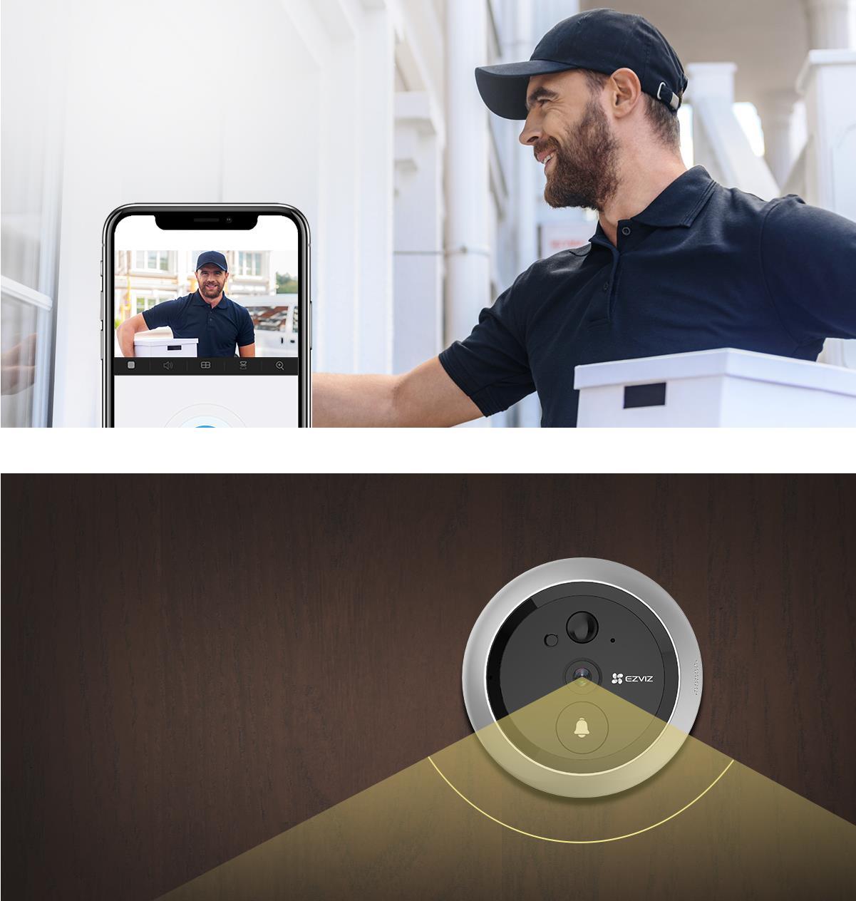 Купить EZVIZ DP1C - Schwarz - Silber - Haus - Büro - IR - UL / FCC / CE / WEEE / REACH / RoHS - MicroSD (TransFlash) - 128 GB (303101598) в магазине wardena.ru