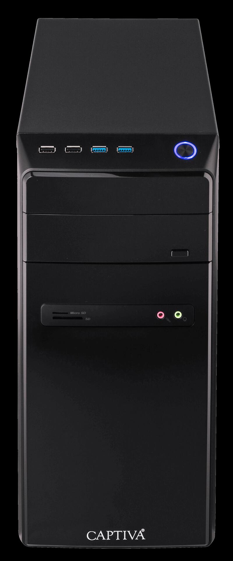 Купить Captiva Power Starter R60-532 DDR4-SDRAM 4650G AMD Ryzen 5 PRO 8 GB 480 GB SSD Windows 10 Home PC Schwarz (60532) в магазине wardena.ru