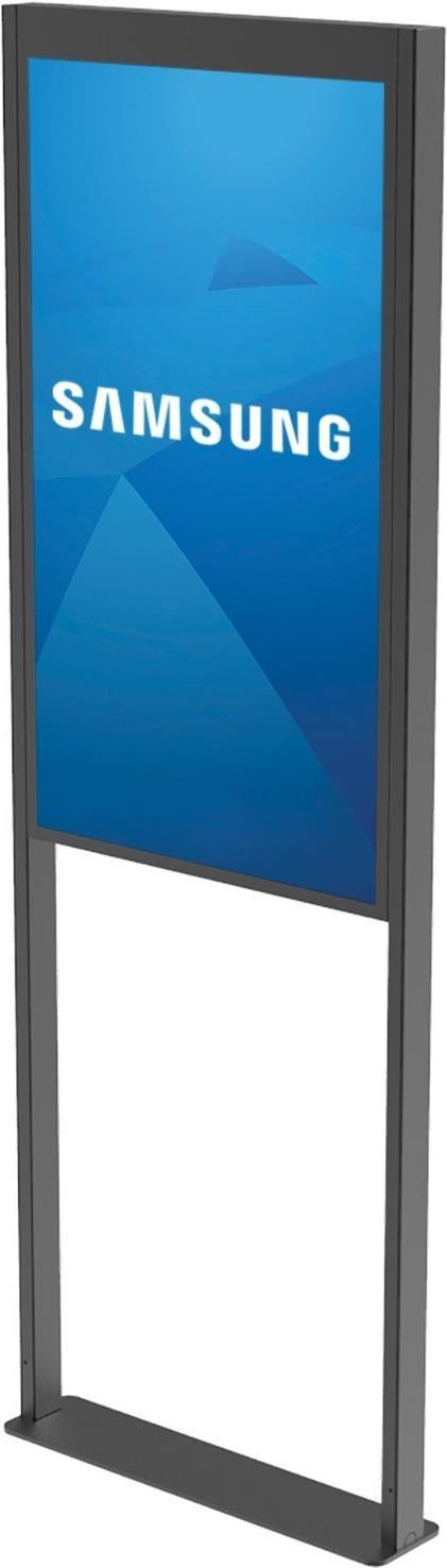 Купить Peerless-AV SmartMount Floor mount DS-OM55ND-FLOOR - Aufstellung für LCD-Display - mattschwarz - Bildschirmgröße: 139.7 cm (55") - für Samsung OM55N-D в магазине wardena.ru