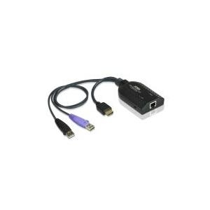 Купить ATEN KA7168 HDMI USB Virtual Media KVM Adapter Cable with Smart Card Reader (CPU Module) - KVM-/Audio-/USB-Extender (KA7168-AX) в магазине wardena.ru