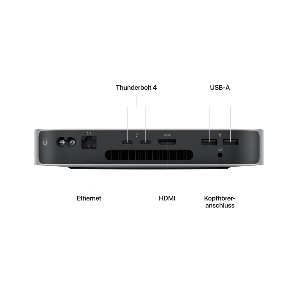 Купить Apple Mac mini M2 Apple M 8 GB 256 GB SSD macOS Ventura Mini-PC Silber (MMFJ3D/A) в магазине wardena.ru