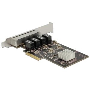 Купить Delock PCI Express x4 Karte 4 x RJ45 Gigabit LAN RTL8111 (89567) в магазине wardena.ru