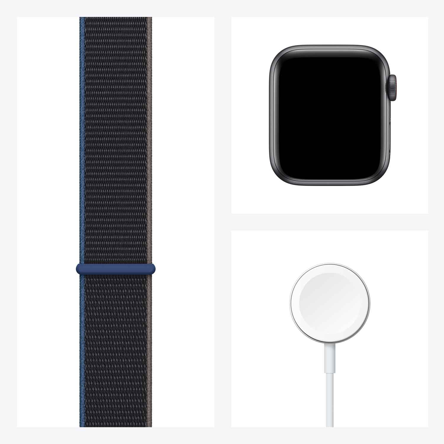 Купить Apple Watch SE (GPS + Cellular) - 40 mm - Space grau Aluminium - intelligente Uhr mit Sportschleife - gewebtes Nylon - dunkelgrau - Handgelenkgröße: 130-200 mm - 32 GB - Wi-Fi, Bluetooth - 4G - 30.68 g (MYEL2FD/A) в магазине wardena.ru