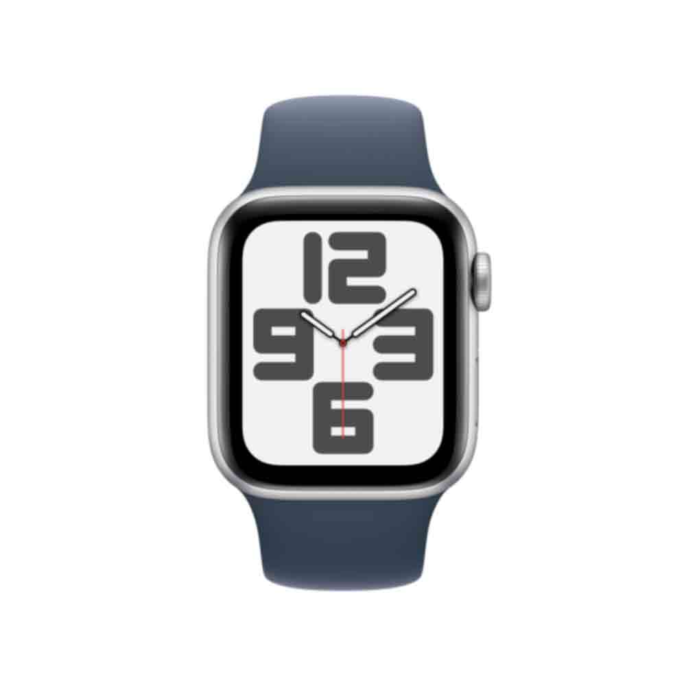 Купить Apple Watch SE (GPS + Cellular) - 40 mm - Aluminium, Silber - intelligente Uhr mit Sportband - Flouroelastomer - Storm Blue - Bandgröße: M/L - 32GB - Wi-Fi, LTE, Bluetooth - 4G - 27,8 g (MRGM3QF/A) в магазине wardena.ru