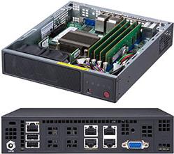 Купить Super Micro Supermicro SuperServer E200-9A - Server - Mini-1U - 1-Weg - 1 x Atom C3558 - RAM 0GB - kein HDD - AST2400 - GigE - kein Betriebssystem - Monitor: keiner (SYS-E200-9A) в магазине wardena.ru