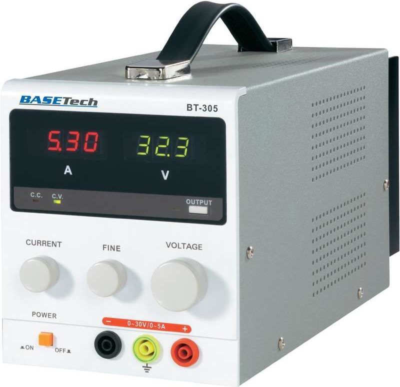 Купить Basetech Labornetzgerät, einstellbar BT-305 0 - 30 V/DC 0 - 5 A 150 W 1 x (BT-305) в магазине wardena.ru