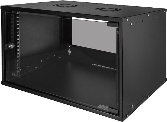 Купить LogiLink 48,30cm (19") Wandverteiler ECO, 6 HE, montiert, schwarz (RAL 9005), aus 0,8 mm Stahlblech, Glastür mit Zylinder - 1 Stück (W06C55B) в магазине wardena.ru