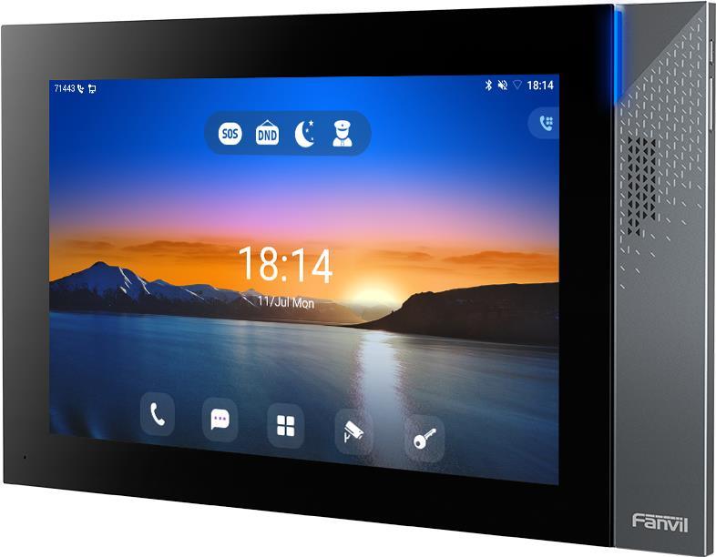 Купить Fanvil i57A Video-Zugangssystem 25,6 cm (10.1" ) Edelstahl - Schwarz (I57A) в магазине wardena.ru