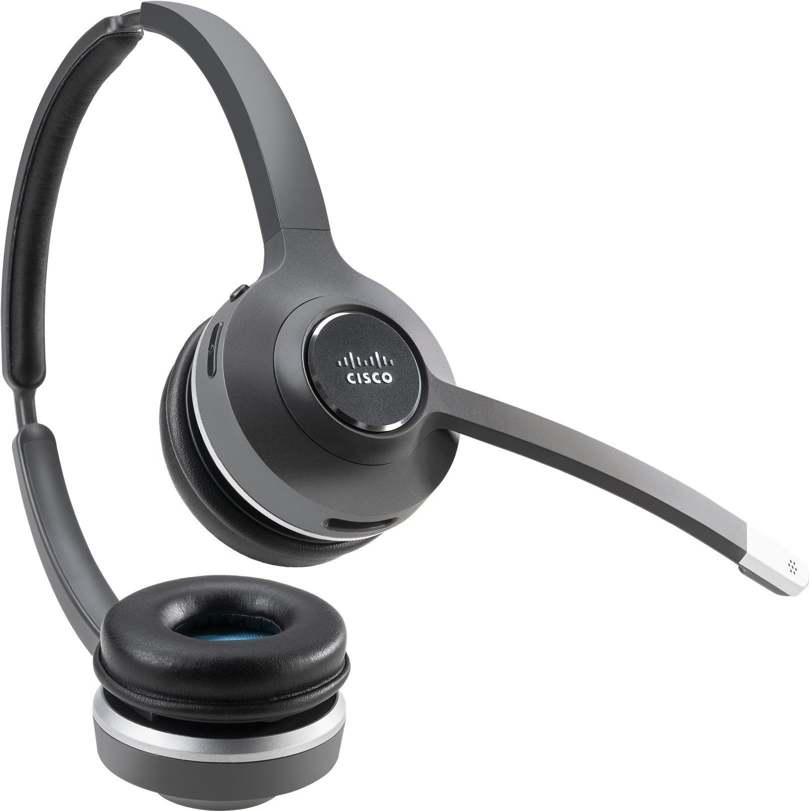 Купить Cisco 562 Wireless Dual - Headset - On-Ear - DECT - kabellos - mit Standard Base Station - für Cisco DX70, DX80; IP Phone 68XX; Webex Board 55, Board 70, Board 85, Room 55, Room 70 (CP-HS-WL-562-S-EU=) в магазине wardena.ru