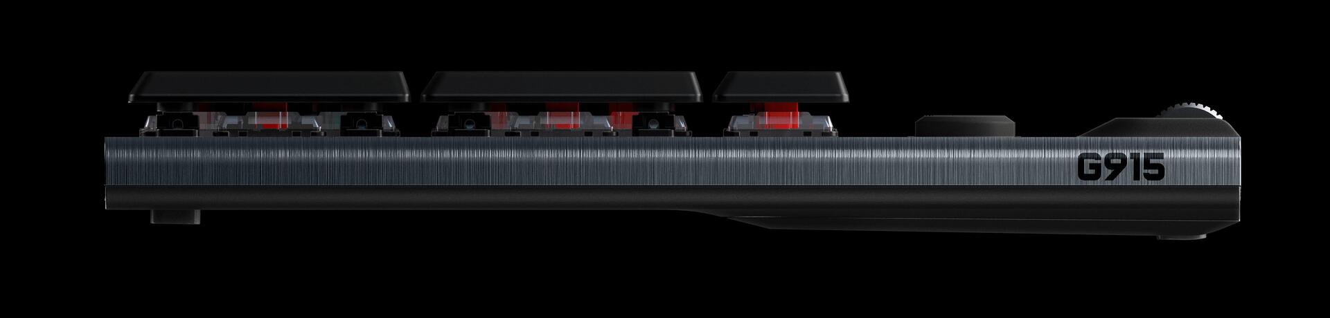 Купить Logitech G G915 Tastatur RF Wireless + Bluetooth QWERTY US International Schwarz (920-008962) в магазине wardena.ru