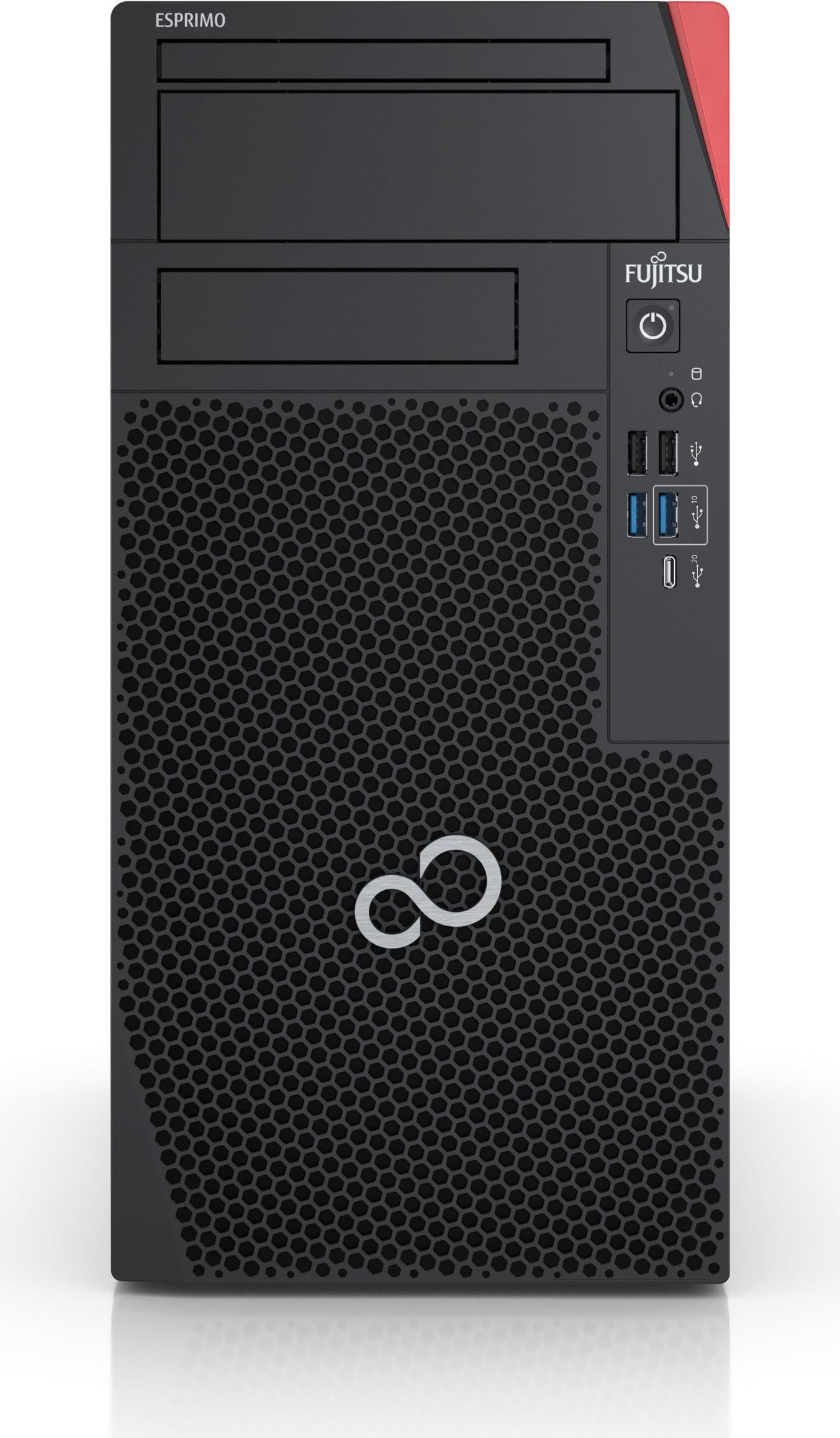 Купить Fujitsu ESPRIMO P6012 i3-12100 Desktop Intel® Core™ i3 8 GB DDR4-SDRAM 256 GB SSD Windows 11 Pro PC Schwarz - Rot (VFY:P612EPC30MFR) в магазине wardena.ru