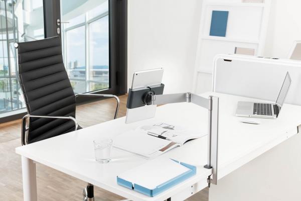 Купить DURABLE Desktop Tablet Holder Clamp - Halter - Silber (893123) в магазине wardena.ru