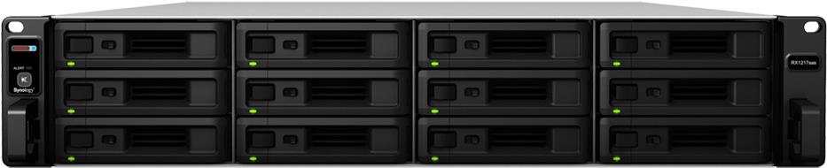 Купить Synology RX1217sas - Speichergehäuse - 12 Schächte (SATA-600 / SAS) - Rack - einbaufähig - 2U (RX1217SAS) в магазине wardena.ru