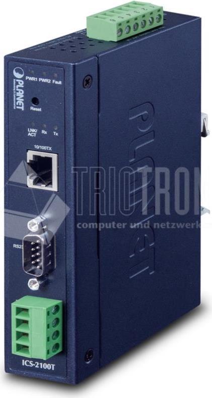 Купить PLANET IP30 Industrial 1-Port - 32 x 87,8 x 135 mm - 392 g - -40 - 75 °C - -40 - 85 °C - 5 - 95% - 5 - 95% (ICS-2100T) в магазине wardena.ru