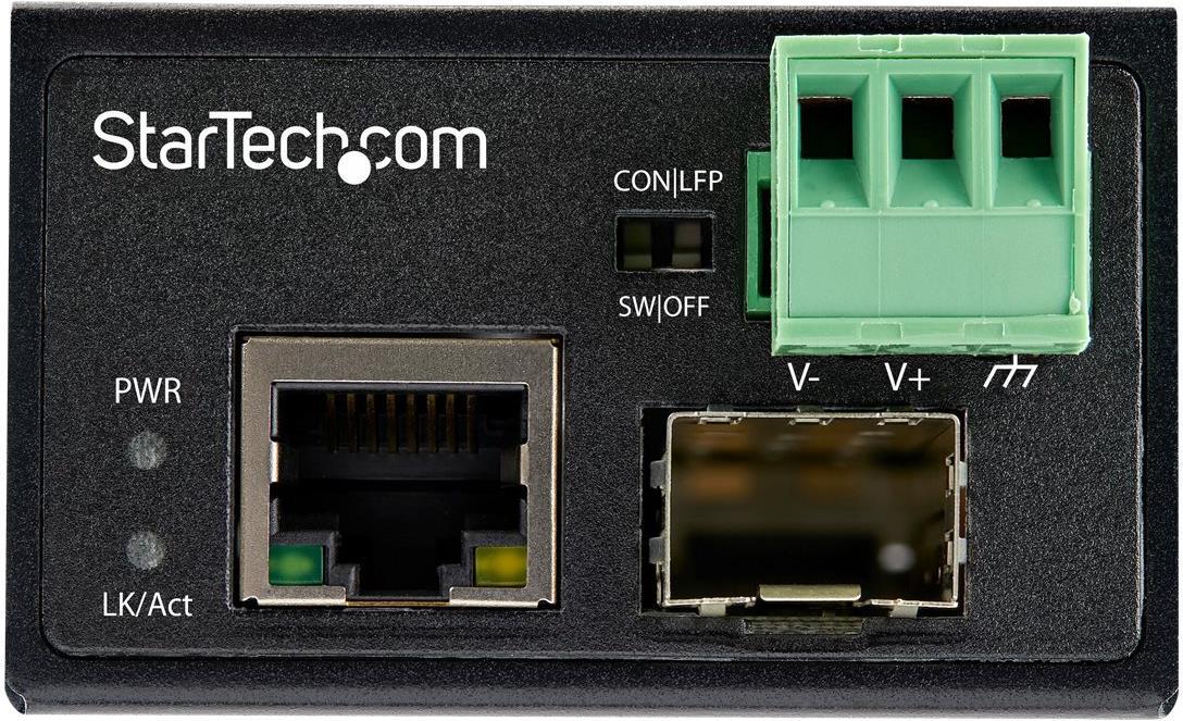 Купить StarTech.com Industrial Fiber to Ethernet Media Converter - 100Mbps SFP to RJ45/Cat6 - Singlemode/Multimode Optical Fiber to Copper Network - 12-56V DC - IP-30/ -40 to +75C - Medienkonverter - 100Mb LAN - 100Base-FX, 100 (IMC100MSFP) в магазине wardena.ru