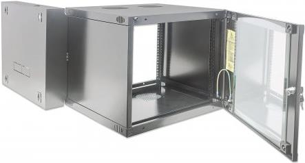 Купить Intellinet Double Section - Wandschrank - Grau, RAL 7035 - 9U - 48,3 cm (19") (713771) в магазине wardena.ru