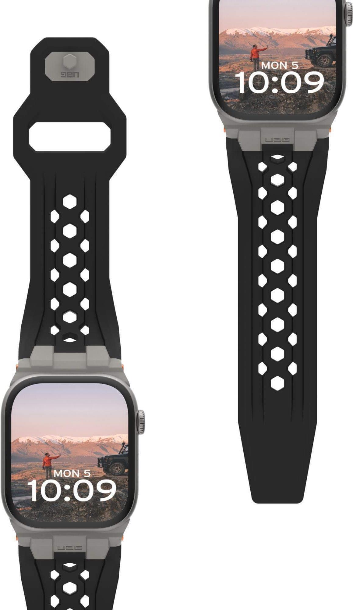 Купить Urban Armor Gear UAG Monarch Strap| Apple Watch Ultra/42/44/45/46mm| schwarz/titan (194158114036) в магазине wardena.ru