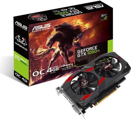 Купить ASUS CERBERUS-GTX1050TI-O4G - OC Edition - Grafikkarten - GF GTX 1050 Ti - 4 GB GDDR5 - PCIe 3.0 - DVI, HDMI, DisplayPort (90YV0A74-M0NA00) в магазине wardena.ru