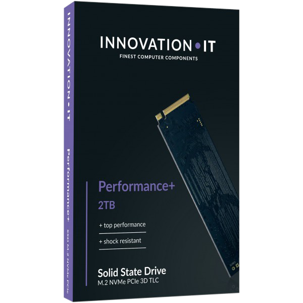 Купить Innovation IT SSD M.2 2TB InnovationIT Performance+ (2GB DRAM) NVMe PCIe retail 2000 GB PCI Express 3.0 3D TLC (00-2048111+) в магазине wardena.ru
