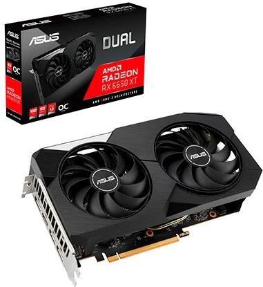 Купить ASUS Dual Radeon RX 6650 XT OC Edition - Grafikkarten - Radeon RX 6650 XT - 8GB GDDR6 - PCIe 4,0 - HDMI, 3 x DisplayPort (90YV0HL0-M0NA00) в магазине wardena.ru