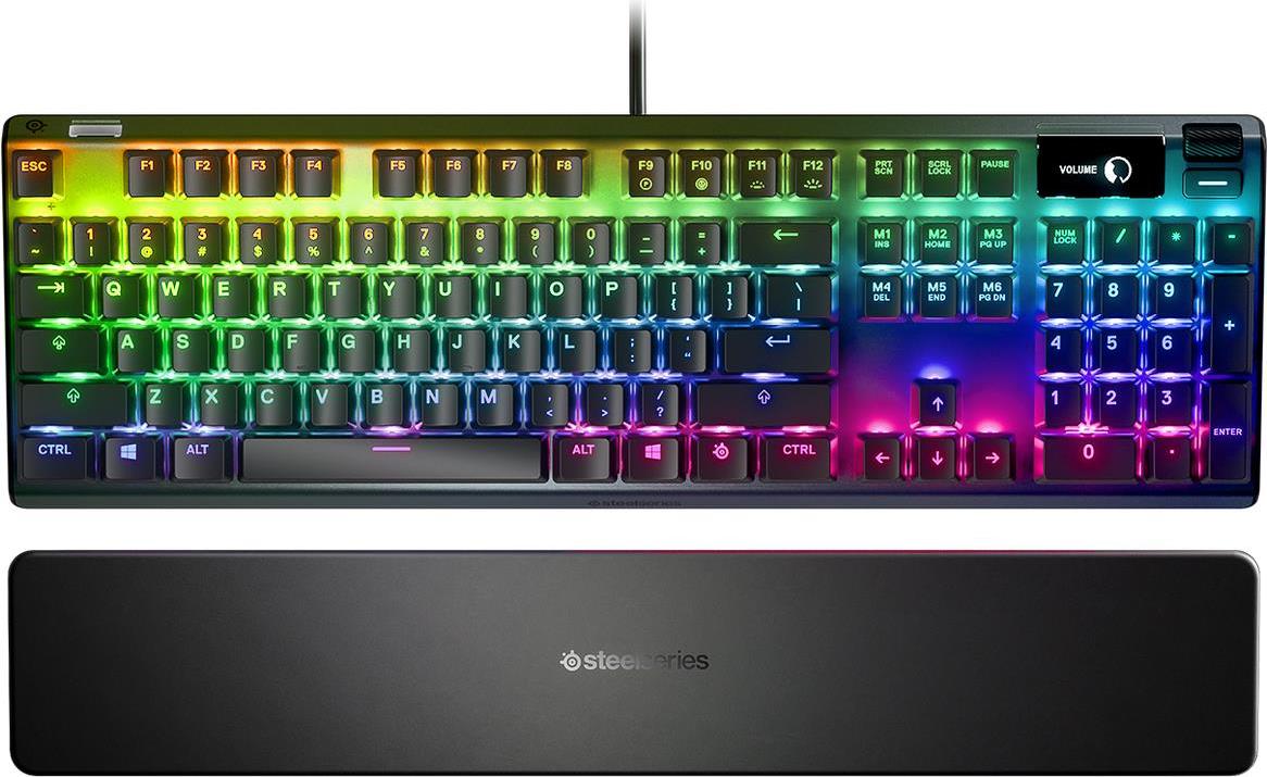 Купить SteelSeries Apex Pro - Tastatur - mit Display - backlit - USB - Nordisch - Tastenschalter: OmniPoint Adjustable (64631) в магазине wardena.ru