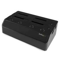 Купить StarTech.com 4 Bay festplatten Dockingstation für 2.5"/3.5" SSDs und HDDs - eSATA/USB 3.0 zu SATA (6 Gbit/s) - Speichergehäuse - 4 Schächte (SATA-600) (SDOCK4U33E) в магазине wardena.ru