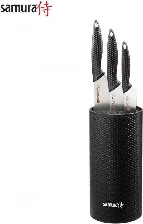 Купить Samura Golfmesserblock 225 mm mit einem Satz von 3 Stück. Messer Schneiden 98 mm / Utility 158 mm / Chef's 221 aus AUS 8 japanischem Stahl 58 HRC (SG-04) в магазине wardena.ru