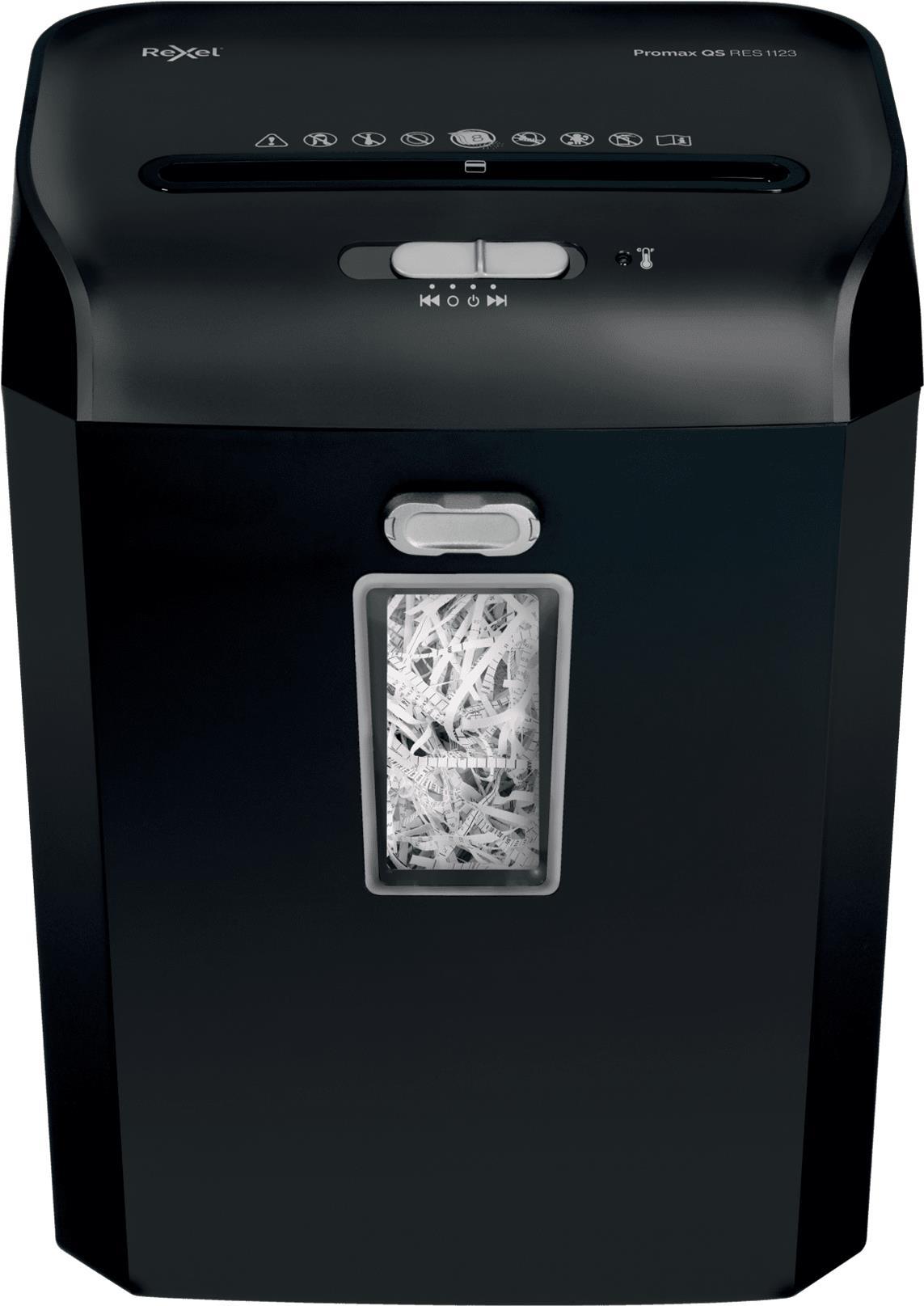 Купить Rexel ProMax QS RES1123 Aktenvernichter Streifenzerkleinerung 60 dB 22 cm Schwarz (2104584EU) в магазине wardena.ru
