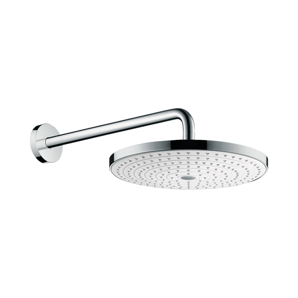 Купить Hansgrohe Raindance Select S Верхний душ 300 2jet с держателем хром-белый матовый 27378400 в магазине wardena.ru