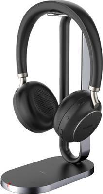 Купить Yealink BH76 Teams - Headset - On-Ear - Bluetooth - kabellos - aktive Rauschunterdrückung - Adapter USB-C via Bluetooth - Schwarz - mit Ladestation (1208626) в магазине wardena.ru