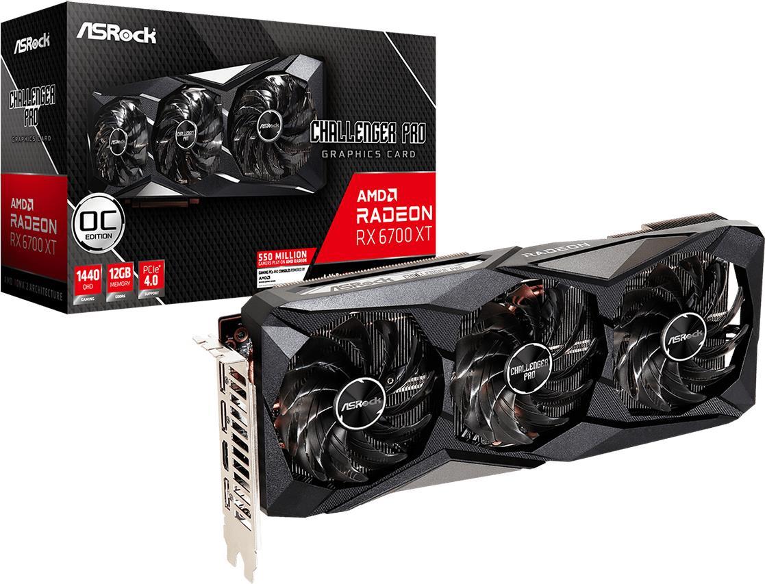 Купить ASRock Radeon RX 6700 XT Challenger Pro 12GB OC - Grafikkarten - Radeon RX 6700 XT - 12 GB GDDR6 - PCIe 4.0 x16 - HDMI, 3 x DisplayPort (90-GA2LZZ-00UANF) в магазине wardena.ru