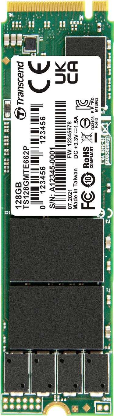 Купить Transcend MTE662P M.2 128 GB PCI Express 3.1 NVMe 3D NAND (TS128GMTE662P) в магазине wardena.ru