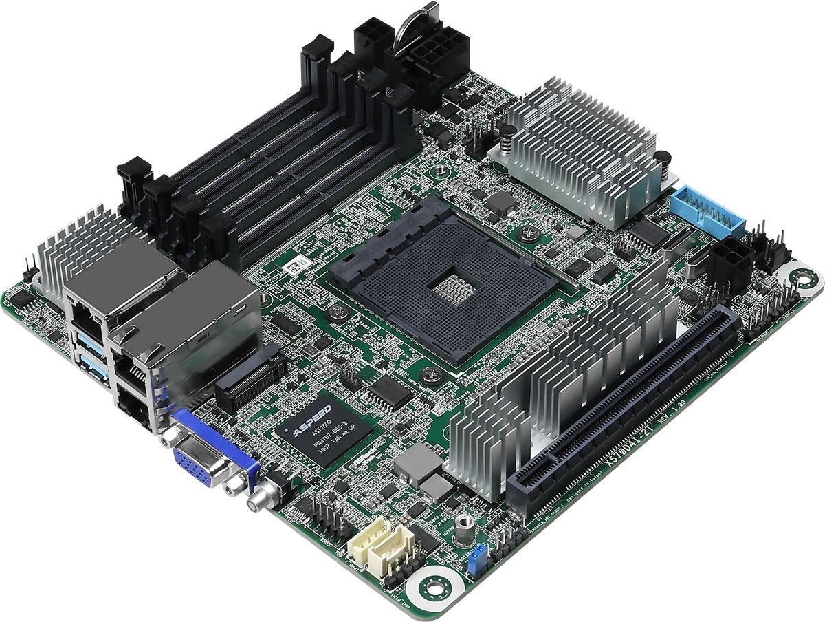 Купить ASRock Rack X570D4I-2T - Motherboard - Mini-ITX - Socket AM4 - AMD X570 Chipsatz - USB 3,2 Gen 1, USB 3,2 Gen 2 - 2 x 10 Gigabit LAN - Onboard-Grafik (X570D4I-2T) в магазине wardena.ru