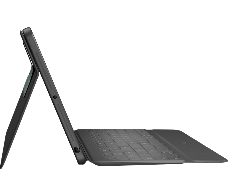 Купить Logitech Rugged Folio QWERTZ Deutsch Graphit USB Typ-C (920-009313) в магазине wardena.ru