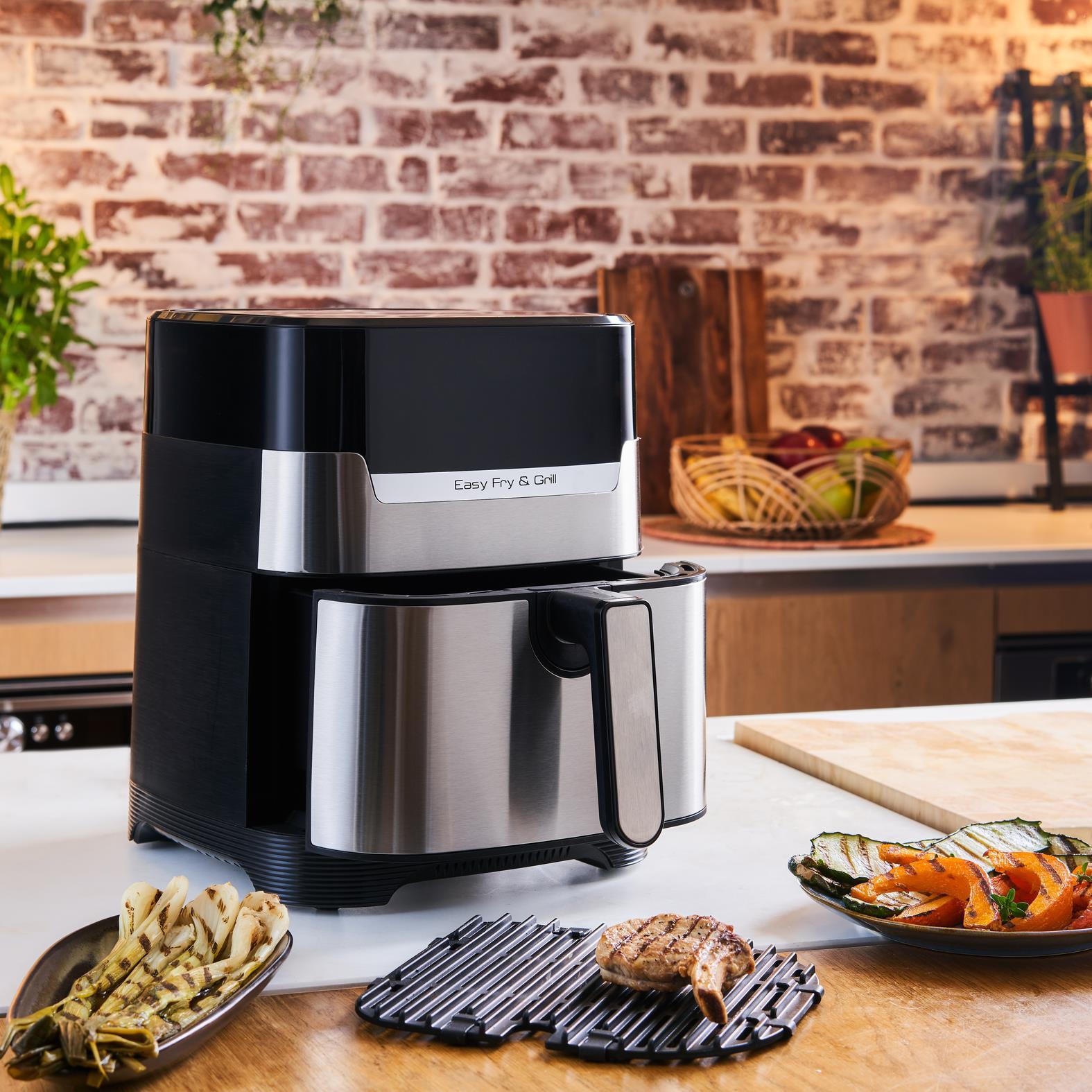 Купить Tefal Easy Fry & Grill DELUXE (EY505D) - Heißluftfritteuse - 4,2 l - 80 °C - 200 °C - 6 Person(en) - 60 min (EY505D) в магазине wardena.ru