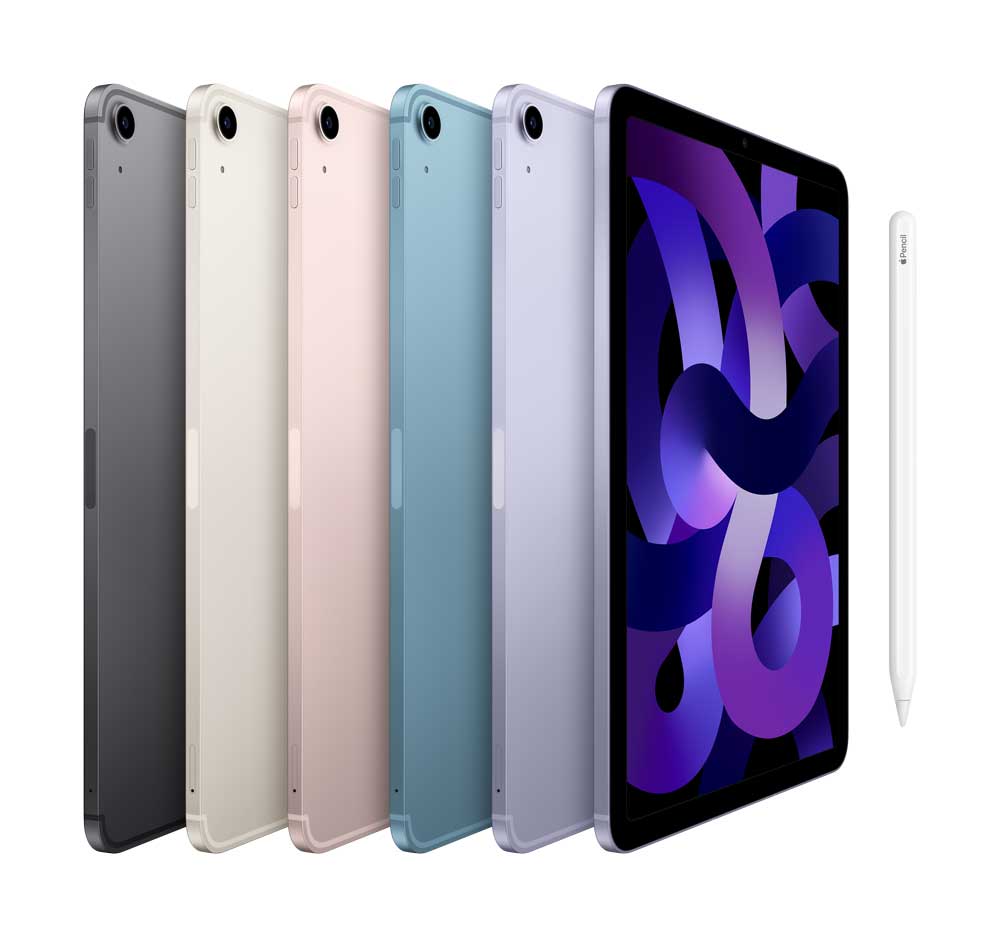 Купить Apple 10.9"  iPad Air Wi-Fi + Cellular - 5. Generation - Tablet - 256GB - 27,7 cm (10.9") IPS (2360 x 1640) - 3G, 4G, 5G - lila (MMED3FD/A) в магазине wardena.ru