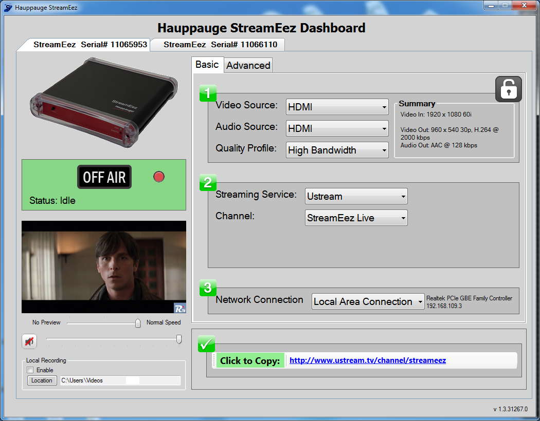 Купить Hauppauge StreamEez-Pro - Web-Broadcaster (01534) в магазине wardena.ru