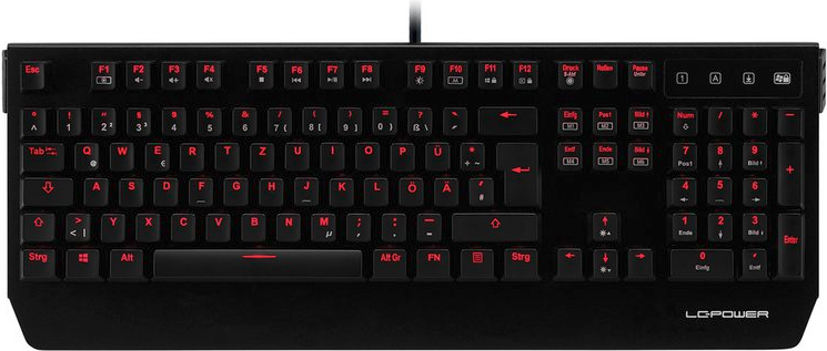 Купить LC Power LC-KEY-MECH-1 - Tastatur - USB - Deutsch - Schwarz - Einzelhandel (LC-KEY-MECH-1) в магазине wardena.ru