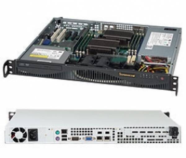 Купить Chassis Supermicro CSE-512F-350B1 1U 350W 2xHDD SATA/SAS в магазине wardena.ru
