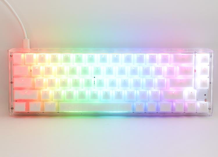 Купить Ducky One 3 Aura White SF Gaming Tastatur, RGB LED - MX-Blue (US) (DKON2167ST-CUSPDAWWWWC1) в магазине wardena.ru