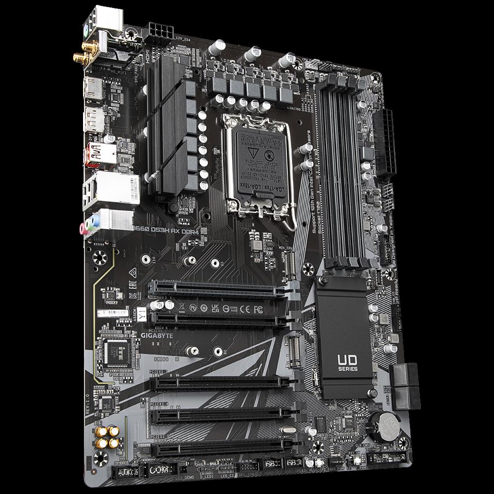 Купить Gigabyte B660 DS3H AX DDR4 - Intel - LGA 1700 - Intel® Celeron® - Intel® Core™ i3 - Intel Core i5 - Intel Core i7 - Intel Core i9 - Intel® Pentium® - DDR4-SDRAM - 128 GB - DIMM (B660 DS3H AX DDR4) в магазине wardena.ru