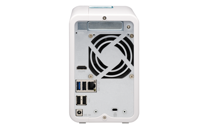 Купить QNAP TS-251D NAS Tower Eingebauter Ethernet-Anschluss Blau - Weiß J4005 (TS-251D-4G/6TBVN) в магазине wardena.ru