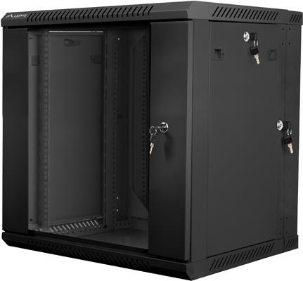 Купить Lanberg WF02-6612-10B Rack 12U Wandmontiertes Regal Schwarz (WF02-6612-10B) в магазине wardena.ru