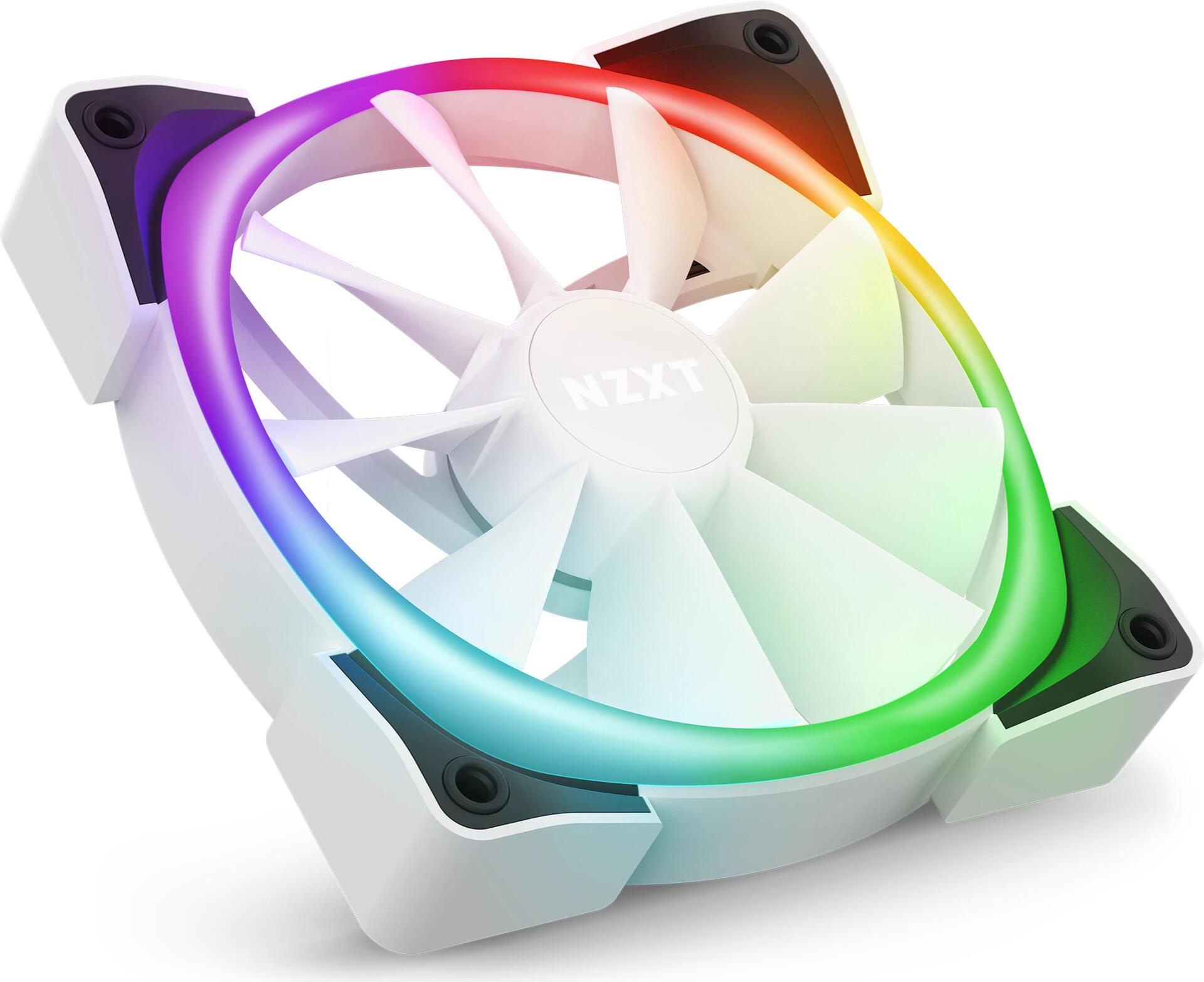 Купить NZXT Aer RGB 2 Starter Kit - Gehäuselüfter - 120 mm - Mattes Weiß (Packung mit 3) (HF-2812C-TW) в магазине wardena.ru